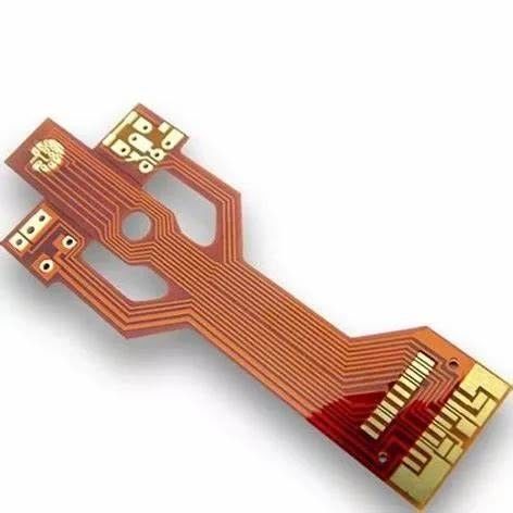 1/2 oz Polyimide Flexible Pcb Fabrication Board Materiale PI Bianco Giallo Soldermask Resistor