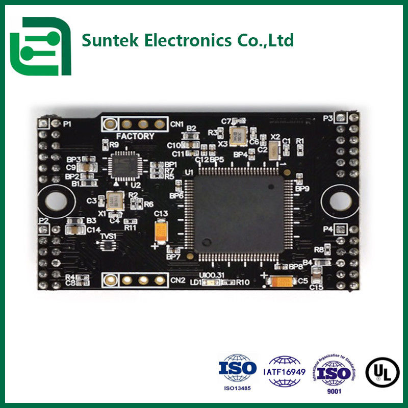 Assemblaggio PCB di alta qualità HDI FR4 nero con controllo dell'impedenza e SMT per veicoli a nuova energia