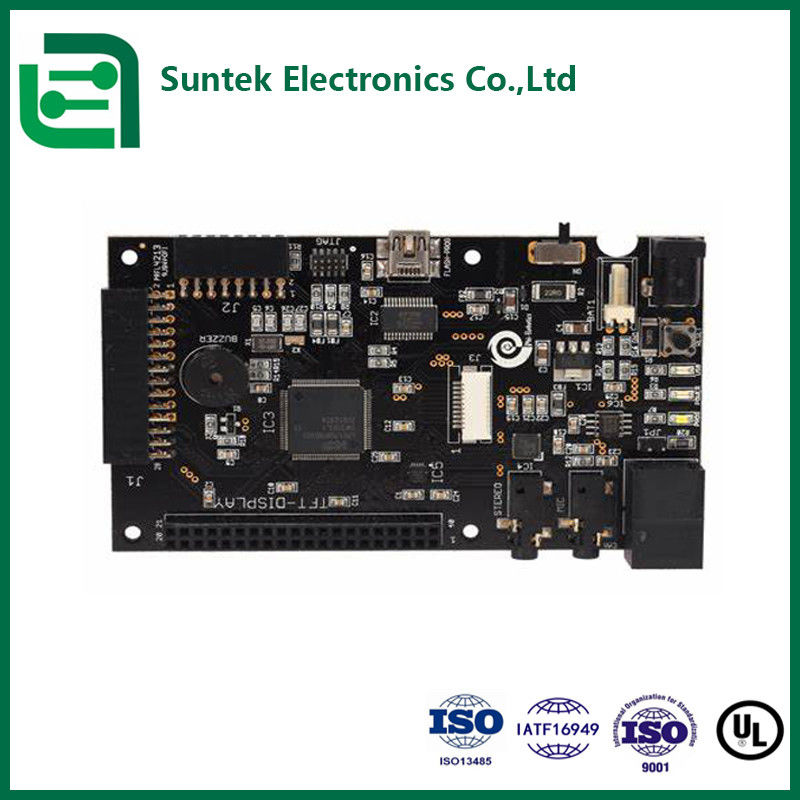 Assemblaggio PCB di alta qualità HDI FR4 nero con controllo dell'impedenza e SMT per veicoli a nuova energia