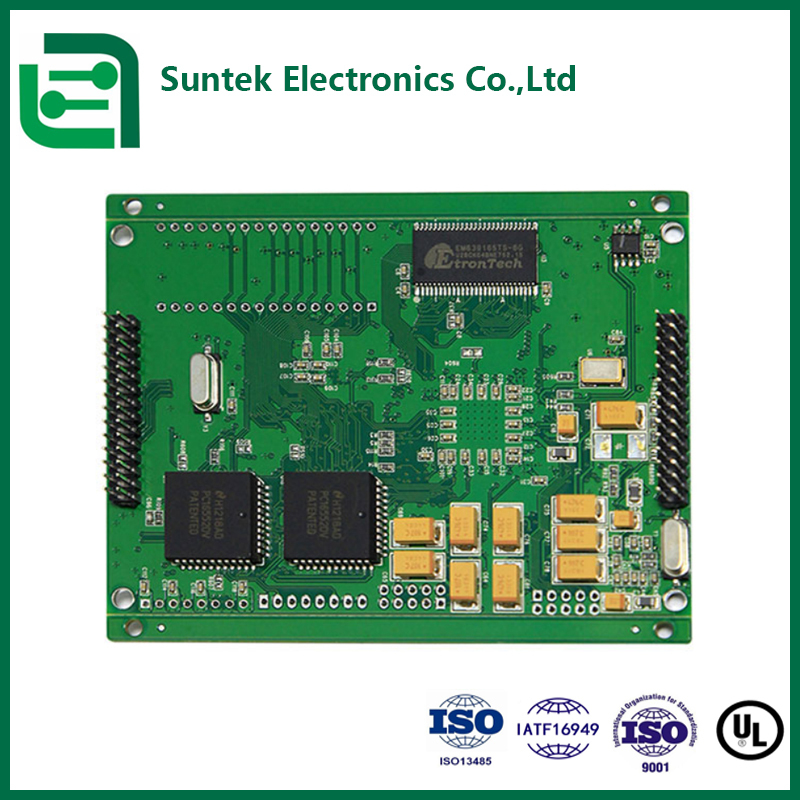 Assemblaggio PCB PCBA a 1-6 strati con maschera di saldatura verde e spessore massimo della scheda 8,0 mm