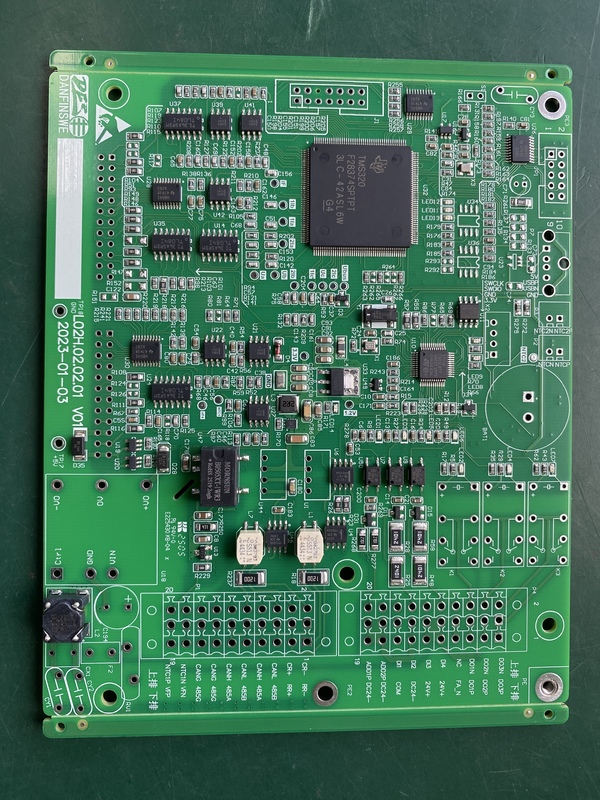 Maschera di saldatura bianca Assemblea PCB di protezione della potenza con spessore di 1,6 mm e certificazione Rohs