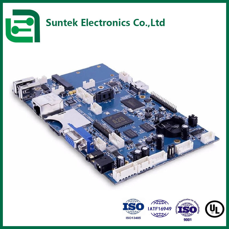 Produzione PCB SMT con nucleo metallico multistrato Certificato UL ROHS ISO9001 Scheda FR4 a 4 strati per automazione industriale