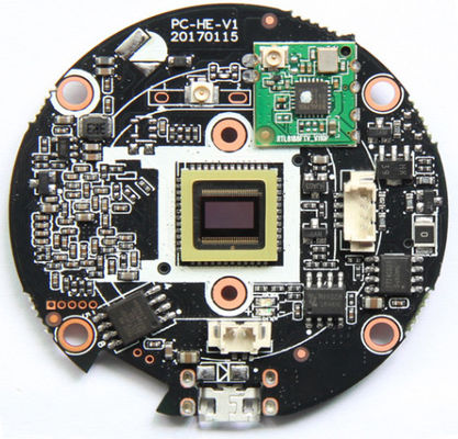 Pcb Assy Black FR4 HDI PCB assembly Controllo dell'impedenza SMT 0201 assembly