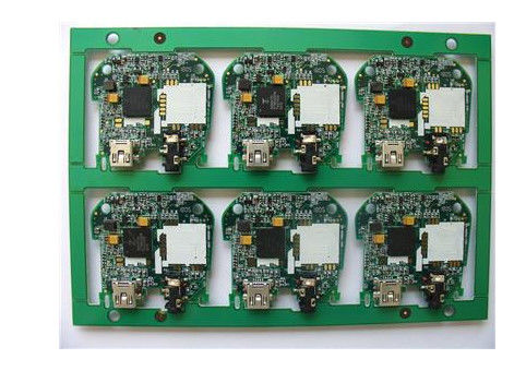 Produttore contratto di assemblaggio di PCB a rotazione rapida Seta verde con superficie ENIG 2U RoHS