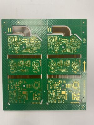 Tavola PCB rigida-flessibile con finitura superficiale di rivestimento rigido e processo di immersione in oro