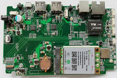 Assemblaggio PCB modulo Bluetooth personalizzato con blu Soldermask fabbricato in Cabmodia e senza tariffa americana