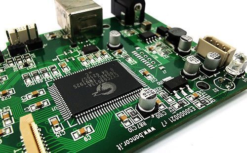 Servizio unico di assemblaggio di PCB Produttore contrattuale di seta verde con ENIG 2U